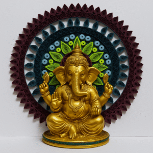 Handmade Quilling Mandala Wall Art – Vibrant Paper Décor